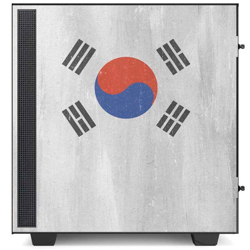 South Korean Flag Distressed NZXT H510 Compact ATX Mid-Tower Case Skin